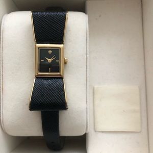 Kate Spade Bow Watch - Black & Gold